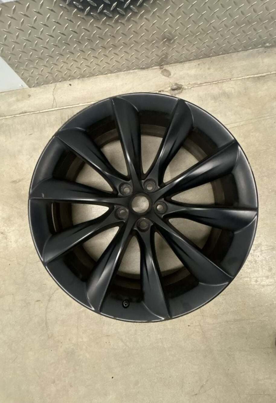 Tesla Model X 22-Inch OEM Turbine Wheel Rim Matte Black